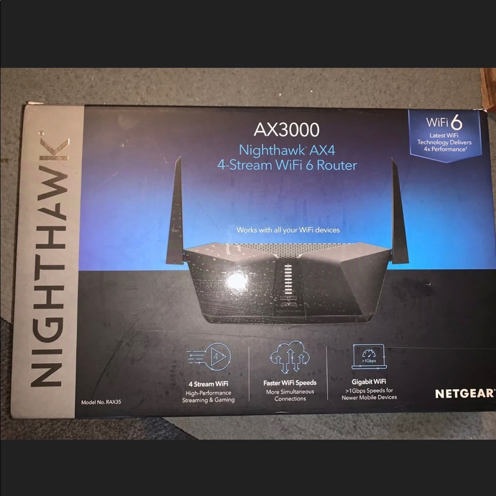 NETGEAR Nighthawk Wireless Router (RAX35) AX3000